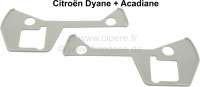 Citroen-2CV - Seal under door handles (1 pair). Color grey. Citroen Dyane, Acadyane.
