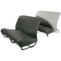 citroen 2cv seat covers front bench cover vinyl black sides P18675 - Image 1