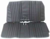 Renault - 2CV old, seat bench cover in front, from vinyl. Color black. The sides are open. Made in F