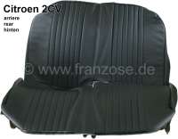 citroen 2cv seat covers rear bench purchase vinyl black sides P18669 - Image 1