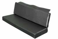 Sonstige-Citroen - Mehari, rear bench seat, black imitation leather. Complete with foam!