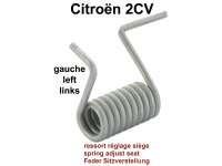 Citroen-2CV - Spring for the adjusting lever for the seat lengthwise adjustment on the left (single seat