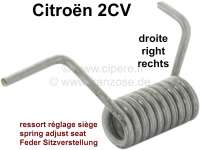 citroen 2cv seat frame attachments spring adjusting lever P18406 - Image 1