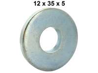 Citroen-DS-11CV-HY - Shock absorber pin - washer, medium version. Suitable for Citroen 2CV with 12mm shock abso