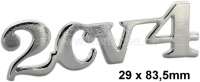citroen 2cv signature 2cv4 chromium plated reproduction made metal P16862 - Image 1