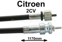 Citroen-2CV - Speedometer cable, long, for 2CV-instruments