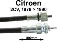 Alle - Speedometer cable for Citroen 2CV starting from year of construction 1979. Length: 800mm.