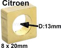 Citroen-2CV - Tie rods slide ring squarely, mounts in the steering gear. Suitable for Citroen 2CV. Repro