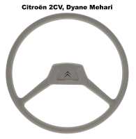 citroen 2cv sterring column wheel 2 spoke steering reproduction colour grey P18174 - Image 1