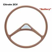 citroen 2cv sterring column wheel quillery steering colour brown these wheels were sometimes P18922 - Image 1
