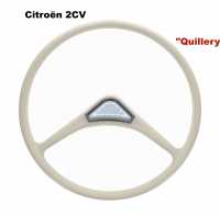 citroen 2cv sterring column wheel quillery steering colour grey these wheels were sometimes P18921 - Image 1