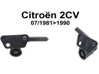 Citroen-2CV - Plastic sun visor holder (1 pair). Suitable for Citroen 2CV6, from model year 07/1981 to 1