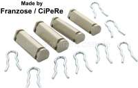 Citroen-2CV - Triangle pin set (4 fittings), top quality. Suitable for Citroen 2CV. Consisting of: 2x tr