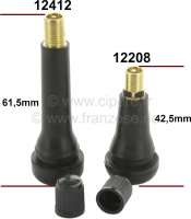 Citroen-DS-11CV-HY - Valve long (rubber valve) for rim. To uses this long valve, if the rim has a large wheel c