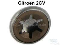 Citroen-2CV - Soft top hood bow hinge stop cap (safety cover). The cap locates the roll roof bow at the 