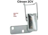 Citroen-2CV - 2CV,  Soft top hood locking inside on the left. Reproduction