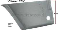 citroen 2cv triangle sheet metal bottom left 10cm this is supplied P15501 - Image 1