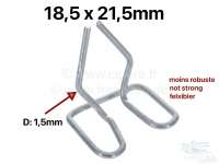 Alle - Clip for the sill trim (stainless steel), suitable for Citroen 2CV. The clip also fits for