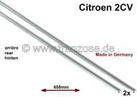 Citroen-2CV - Door trim rear door (2 fittings), own reproduction! Length 658mm, width 6mm. The trim is h