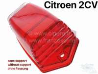 Alle - Turn signal cap laterally, above at the C-support. Color: Red. Suitable for Citroen 2CV (f