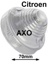 Citroen-2CV - Turn signal cap white (Reproduction, without  
