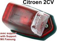 Alle - Indicator in red, with support, mounts laterally above to Citroen 2CV from the fifties. Th