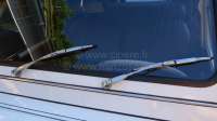 Citroen-2CV - Chromium-plates wiper blades and wiper arms (2 fittings). Suitable for Citroen 2CV. This s