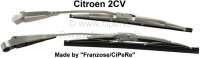 Citroen-2CV - Chromium-plates wiper blades and wiper arms (2 fittings). Suitable for Citroen 2CV. This s