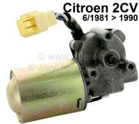 Citroen-2CV - Wiper engine round, 12 V. Suitable for Citroen 2CV6, of year of construction 6/1981 to 199