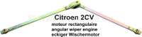 Citroen-2CV - Wiper engine linkage, to the wiper axles. Suitable for Citroen 2CV, with angular wiper eng