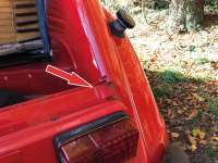 Alle - 2CV, Roll roof lug, suitable on the left above at the windshield frame and on the right re