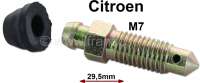 Alle - Bleeder screw M7x1. Original reproduction! Suitable for Citroen DS, SM, CX, 2CV, etc.. (fo