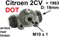 citroen 2cv wheel brake cylinder rear system dot P13080 - Image 1