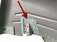 Citroen-2CV - Wheel housing at the rear left, rear axle stop buffer repair sheet metal. Suitable for Cit