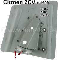 Citroen-2CV - Wheel housing at the rear right, rear axle stop buffer repair sheet metal. Suitable for Ci
