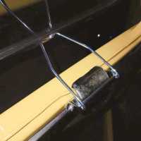 Alle - 2CV, Windshield regulator bracket inside (polished), fits on the left + on the right. Long