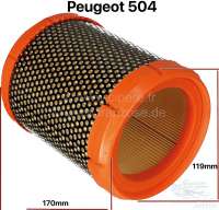 Peugeot - P 404/504/J7/C25, air filter. Suitable for Peugeot 504, starting from year of construction