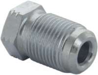 Peugeot - Flange screw M12x1 for 5mm line. Length + wide ones over everything: 12 x 20mm