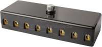 Citroen-2CV - Fuse box for 8 fuses. Color: black. Screwing contact. Screwing Cap. Manufacturer: Hella