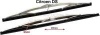 Citroen-DS-11CV-HY - Wiper blades, silver, from stainless steel. Suitable for Citroen DS, starting from year of