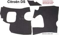 Alle - Set of damping mats for the engine tunnel, engine side. Suitable for Citroen DS. These mat