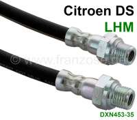 Citroen-DS-11CV-HY - Brake hose rear, hydraulic system LHM, on the left or on the right fitting. Suitable for C