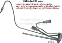Citroen-DS-11CV-HY - Hydraulic lines between brake pressure accumulator and brake actuation. Suitable for Citro
