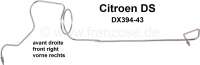 citroen ds 11cv hy brake line prefabricated hydraulic lines front P32420 - Image 1