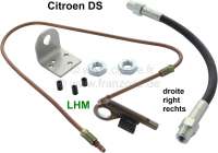 Citroen-DS-11CV-HY - Brake hose conversion kit, at the rear right. Hydraulic system LHM. Suitable for Citroen D