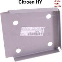 Citroen-DS-11CV-HY - Cab HY, reinforcement plate below crosswise: connection plate right. Transition from cab t