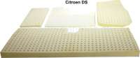 Citroen-DS-11CV-HY - Foam material mat in front + rear (set), under the carpet. Suitable for Citroen DS. Like o