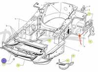 Sonstige-Citroen - Repair panel on the left behind the front wheel on the chassis. Connection from the A-pill