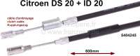 Alle - Clutch cable, suitable for Citroen DS20. Length: 600mm. Sleeve lengthens: 400mm. Or. No. 5