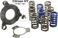 Citroen-DS-11CV-HY - Clutch pressure plate spring set (repair set) + thrust ring pressure plate. Suitable for C